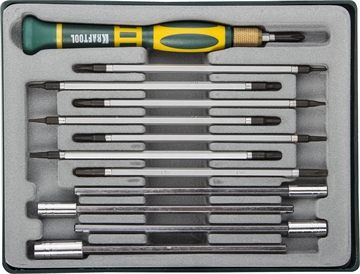 KRAFTOOL  Precision-20, 12 предм., отвертка для точных работ (25611-H12) 25611-H12