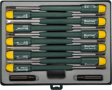 KRAFTOOL  X-Telecom, 12 предм., набор отверток для точных работ (25616-H12) 25616-H12