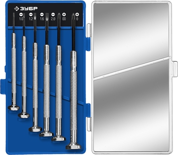 ЗУБР  Часовщик, 6 предм., набор часовых отверток, Профессионал (25666) 25666