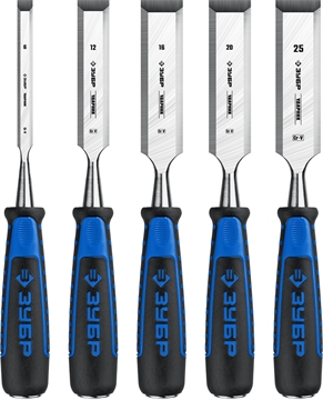 ЗУБР  Ударник, 5 предм, набор стамесок-долот, Профессионал (18097-H5) 18097-H5