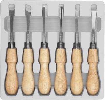 ЗУБР  6 предм, фигурные стамески (18373-H6) 18373-H6