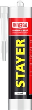 STAYER  260 мл, белый, силиконовый, универсальный герметик (41213-0) 41213-0_z01