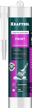 KRAFTOOL  Paint, 300 мл, белый, универсальный акриловый герметик (41251-0) 41251-0