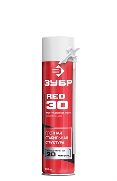 ЗУБР  STD, 400 мл, адаптерная, всесезонная, SVS, выход до 22 л, монтажная пена (41140) 41140_z01