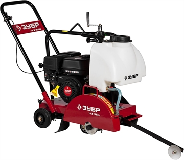 ЗУБР  диск 350 мм, 115 мм макс. рез, бензиновый швонарезчик (резчик швов), Профессионал (ЗШБ-350) ЗШБ-350