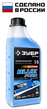 ЗУБР  1 л, концентрированный шампунь для минимоек универсальный, EXTRA (70651-1) 70651-1