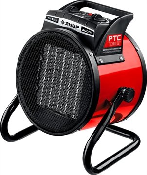 ЗУБР  3 кВт, электрическая тепловая пушка (ТПК-3Р) ТПК-3Р