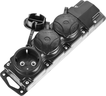 СИБИН  3 гнезда, IP44 колодка для удлинителя (55114-3) 55114-3