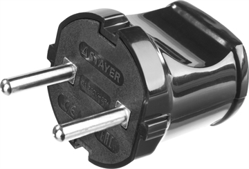 STAYER  MAXElectro, черная 6 А/220 В, 1300 Вт, прямая вилка (55150-B) 55150-B