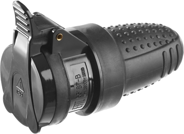 ЗУБР  IP44, 16 A/220 В, обрезиненная розетка, Профессионал (55187-B) 55187-B