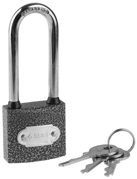 ЗУБР  38 мм, металлический корпус, удлиненная дужка, навесной замок (3712-38-1) 3712-38-1