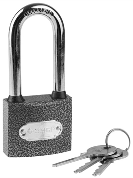 ЗУБР  50 мм, металлический корпус, удлиненная дужка, навесной замок (3712-50-1) 3712-50-1