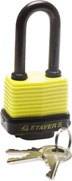 STAYER  50 мм, всепогодный, удлиненная дужка, навесной замок (37141-40) 37141-40