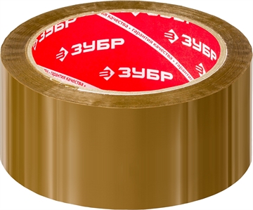 ЗУБР  48 мм, 60 м, 50 мкм, коричневая, упаковочная клейкая лента (12033-50) 12033-50