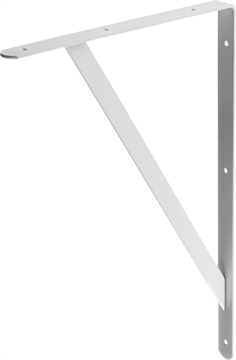 STAYER  500 х 330 х 30 х 4 мм, белый, усиленный уголок-кронштейн (37424-1) 37424-1