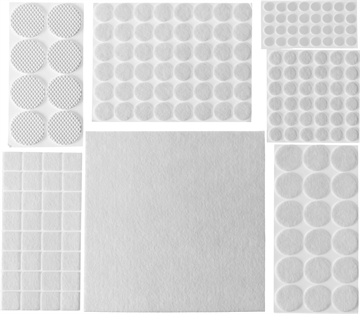 STAYER  белые, самоклеящиеся, 175 шт, набор мебельных накладок (40917-H175) 40917-H175
