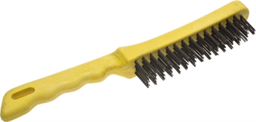STAYER  4 ряда, пластмассовая рукоятка, стальная, щетка проволочная (35015-4) 35015-4