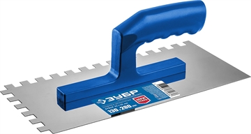 ЗУБР  130 х 280 мм, зуб 10 х 10 мм, штукатурная гладилка, Профессионал (0804-10) 0804-10