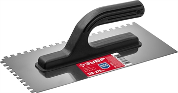 ЗУБР  130 х 270 мм, зуб 6 х 6 мм, штукатурная гладилка (08042-06) 08042-06