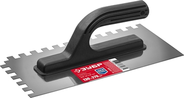 ЗУБР  130 х 270 мм, зуб 10 х 10 мм, штукатурная гладилка (08042-10) 08042-10