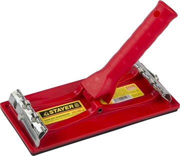 STAYER  210 x 105 мм, терка для шлифования с держателем под телескопическую ручку (3570-10) 3570-10