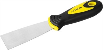 STAYER  MAXFlat, 40 мм, профилированное полотно, двухкомпонентная ручка, нержавеющий, шпатель (10041-04) 10041-04