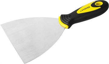STAYER  MAXFlat, 120 мм, профилированное полотно, двухкомпонентная ручка, нержавеющий, шпатель (10041-12) 10041-12