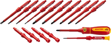 KRAFTOOL  Х-Drive Electro, 18 предм, набор высоковольтных отверток (220092-H18) 220092-H18
