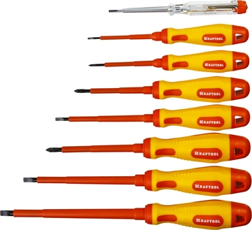 KRAFTOOL  Х-Drive Electro, 8 предм, набор высоковольтны х  отверток (250088 - H8) 250088-H8