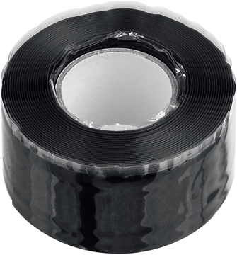 ЗУБР  СПАСАТЕЛЬ 25 мм х 3 м, 12 Атм, 30 000 В, черная, силикон, самослипающаяся аварийно-ремонтная изолента, Профессионал (12381-2) 12381-2