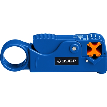 ЗУБР  COAX-3, (RG58, RG59, RG62), стриппер коаксиальных кабелей, Профессионал (22657) 22657