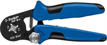 ЗУБР  ПКР-16-4, 0.25 - 16 мм2, с квадратным профилем, мультидиапазонные пресс-клещи, Профессионал (22693) 22693