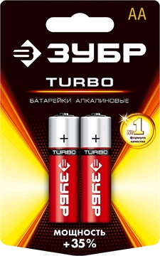 ЗУБР  Turbo, ААА х 4, 1.5 В, алкалиновая батарейка (59213-2C) 59213-2C_z01
