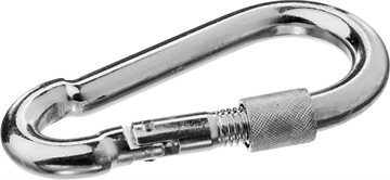 ЗУБР  DIN 5299D, 10 мм, 15 шт, карабин с предохранительной гайкой (4-304555-10) 4-304555-10