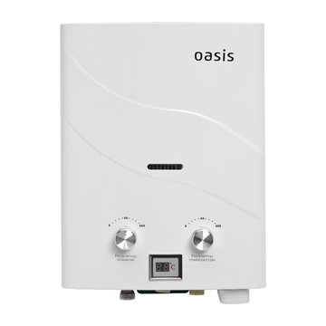 Бездымоходный газовый проточный водонагреватель Oasis B-12W oasis 73