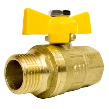 Кран шаровой газовый STI ШГ бабочка 15 т 00000003683