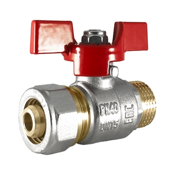 Кран шаровой STI обжимной НР 16х½" т тт000017565