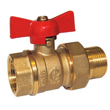 Кран шаровой Галлоп Стандарт 232 накидная гайка с полусгоном бабочка 20 т тт000014305