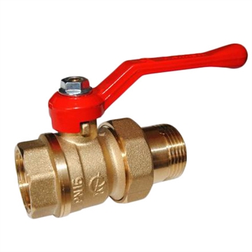 Кран шаровой Галлоп Стандарт 222 накидная гайка с полусгоном рычаг 25 т тт000014306