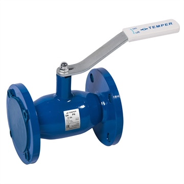 Кран шаровой цельносв. TEMPER 11с67п 286 фланец 25 (PN40) т тт000018737