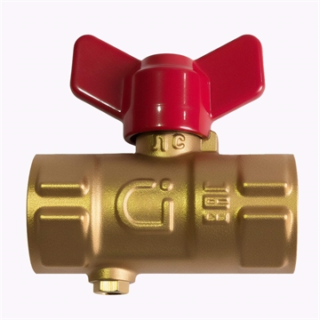 Кран шаровой для манометра Ci 11б27п(м) со спуском 15 (G½" - М20х1,5) т тт000018379