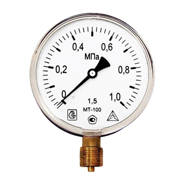 Манометр радиальный МТ-100 1,0 МПа (трубная резьба - G½") т тт000013155