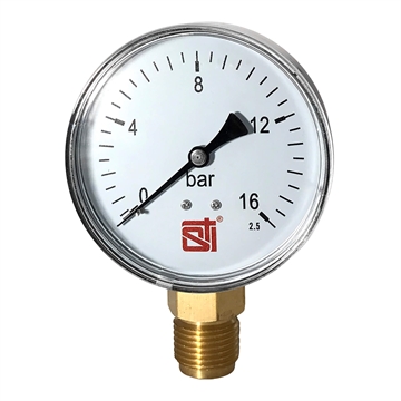 Манометр радиальный STI ∅80 16 bar (G½") т тт000018931