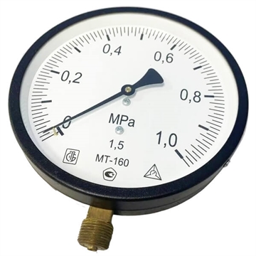 Манометр радиальный МТ-160 1,0МПа (метрическая резьба - М20х1.5) т тт000020210