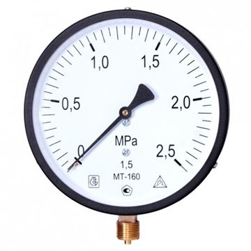 Манометр радиальный МТ-160 1,6 МПа (метрическая резьба - М20х1.5) т тт000020212