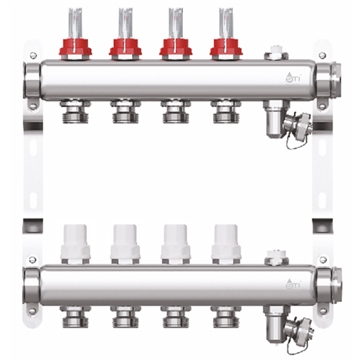 Коллекторная группа  STI СМ4F в сборе с расходомерами (4 вых.) т тт000010555