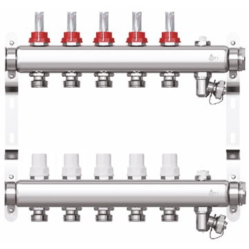 Коллекторная группа STI СМ5F в сборе с расходомерами (5 вых.) т тт000010556