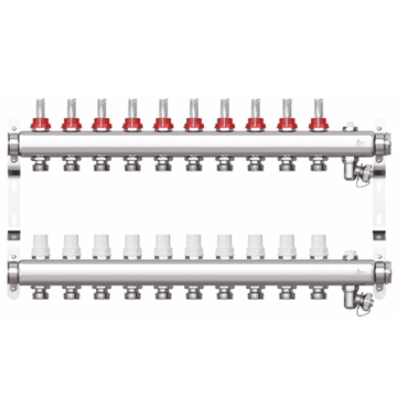 Коллекторная группа STI СМ10F в сборе с расходомерами (10 вых.) т тт000013673