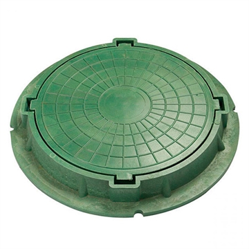 Люк полимерный, 70 кН - зелёный т 00000004155