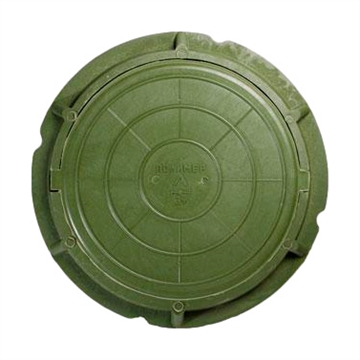 Люк полимерный, 30 кН - зелёный т 00000004675